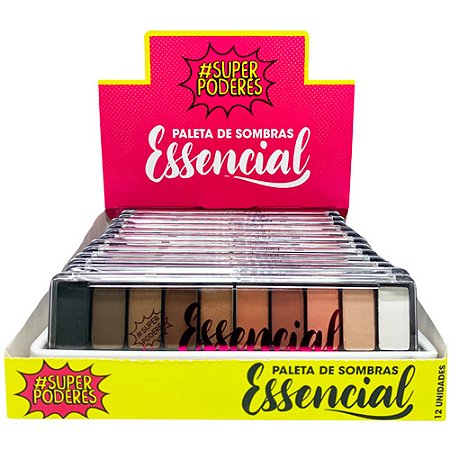 Paleta de Sombras Essencial Super Poderes #SP101 - Box c/ 12 unid