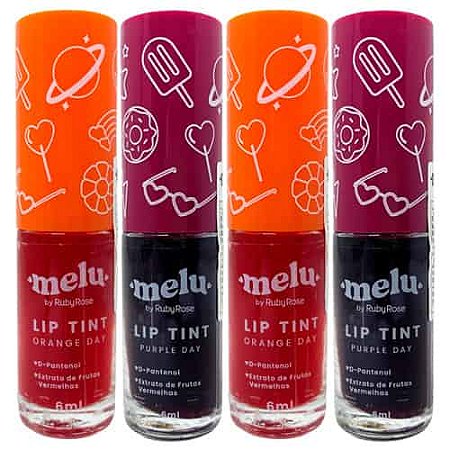 Lip Tint Melu Ruby Rose RR-7501/G2 - Kit c/ 04 unid