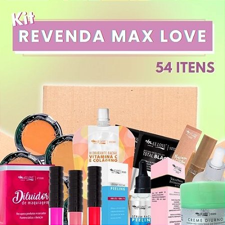 Kit Revenda Max Love - 54 Itens | Revender - Virtual Make | Fornecedora de  Maquiagem Atacado p/ Revenda