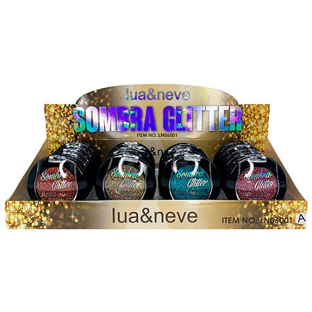 Sombra Glitter Lua & Neve LN06001 - Box c/ 24 unid
