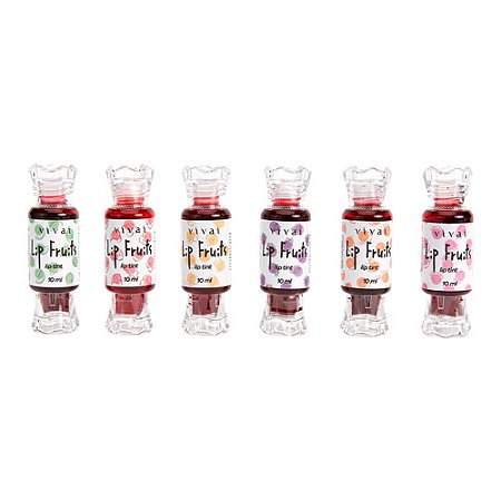 Lip Tint Lip Fruits Vivai 3070.1.1 - Kit c/ 06 unid