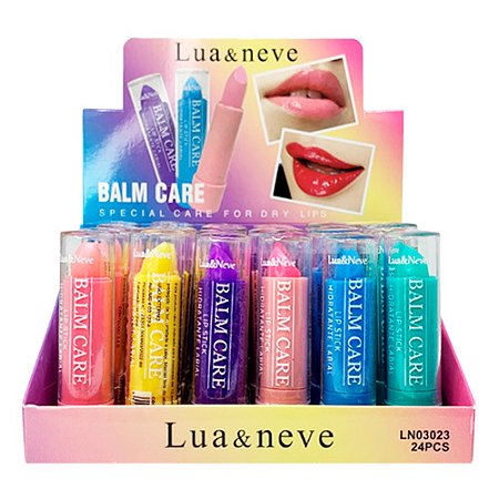 Hidratante Labial Balm Care Lua & Neve LN03023 - Box c/ 24 unid