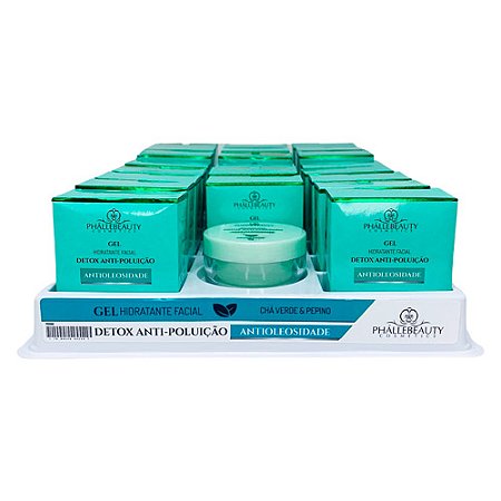 Hidratante Facial Detox Anti-Poluição Phállebeauty PH0560 - Box c/ 22 unid
