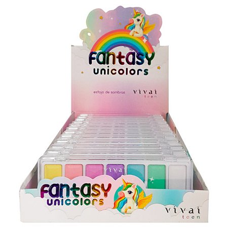 Estojo de Sombras Fantasy Unicolors Vivai 4065.1.1 - Box c/ 12 unid