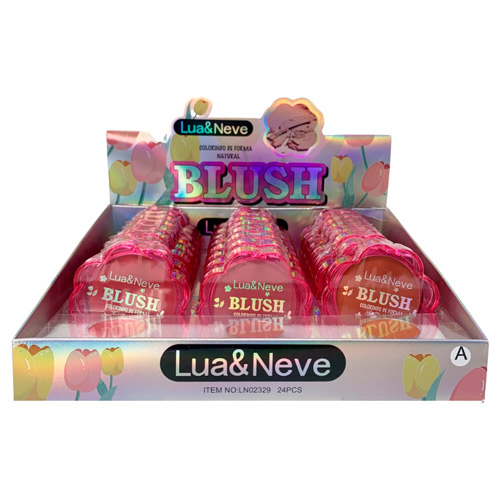 Blush Compacto Trevo Lua & Neve LN02329 - Box c/ 24 unid