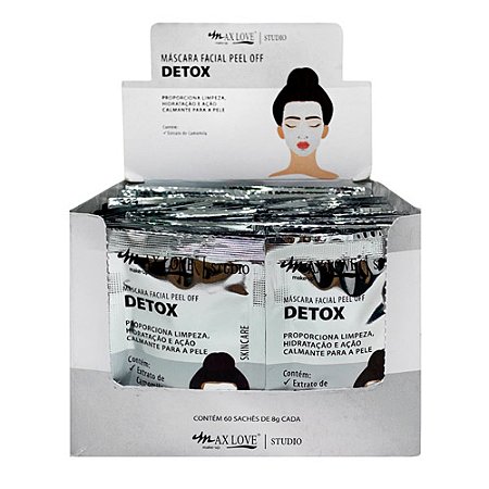 Máscara Facial Peel Off Detox Max Love - Box c/ 60 unid