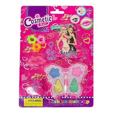 Brinquedo Infantil Kit Maquiagem para Boneca Cosmetic Set WZ142061