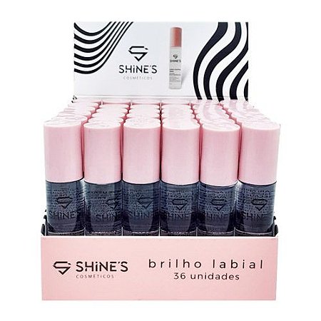 Brilho Labial Ácido Hialurônico Shine's SH1003 - Box c/ 36 unid