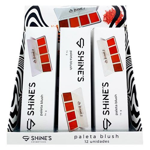 Paleta de Blush Shine's SH3004 - Box c/ 12 unid
