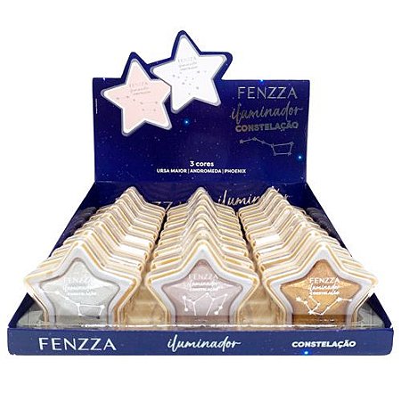 Iluminador Compacto Constelação Fenzza FZMD1020 - Box c/ 24 unid