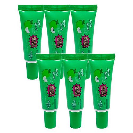 Hidratante Labial Candy Balm Maçã Verde Super Poderes HLSP06 - Kit c/ 06 unid