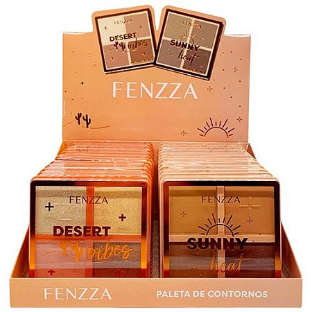Paleta de Contorno Desert Vibes Fenzza FZMD1045 - Box c/ 24 unid