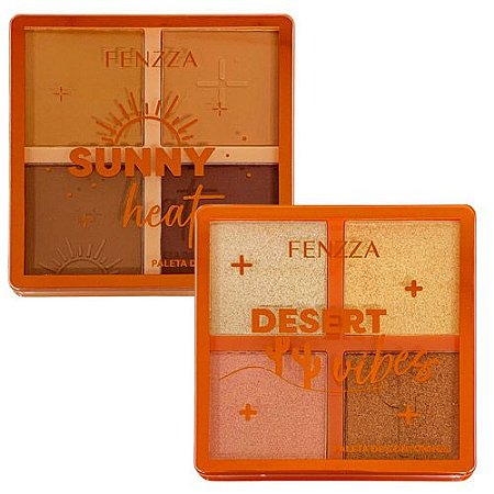 Paleta de Contorno Desert Vibes Fenzza FZMD1045 - Kit c/ 02 unid