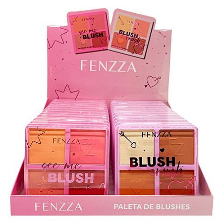 Paleta de Blush Crush Fenzza FZMD1044 - Box c/ 24 unid