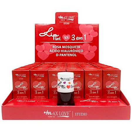 Lip Tint 3 em 1 Cor 505 Max Love - Box c/ 36 unid