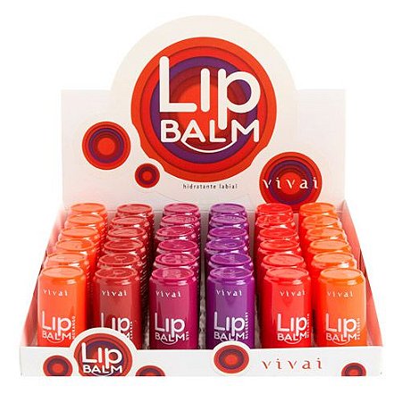 Hidratante Labial Lip Balm Vivai 3135.1.1 - Box c/ 36 unid