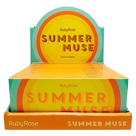 Paleta de Sombras Summer Muse Ruby Rose HB-F537 - Box c/ 12 unid