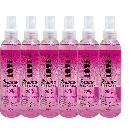 Bruma Fixadora Rosa Mosqueta 200+ Max Love - Kit c/ 06 unid