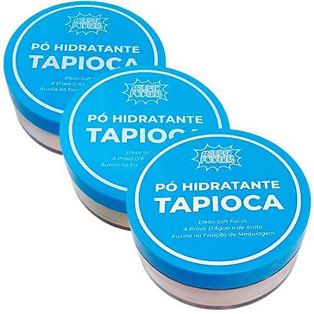 Pó Facial Hidratante Tapioca Super Poderes PHTSP01 - Kit c/ 03 unid