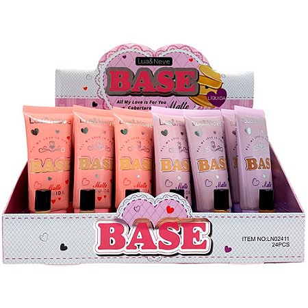 Base Líquida Matte All My Love Is For You Lua & Neve LN02411 - Box c/ 24 unid