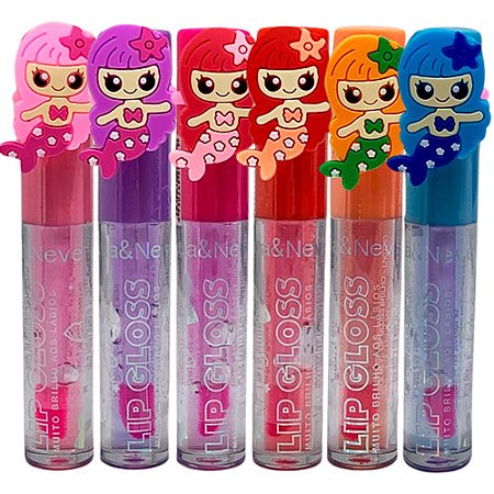 Lip Gloss Brilho aos Lábios Lua & Neve LN02283 - Kit c/ 06 unid