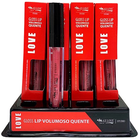 Gloss Lip Volumoso Quente Cor 154 Max Love - Box c/ 32 unid