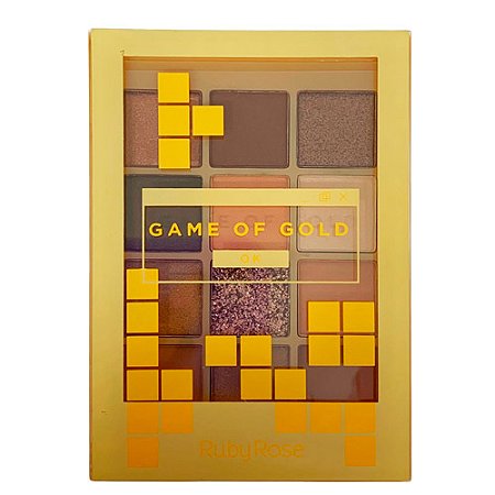 Paleta de Sombras Game Of Gold Ruby Rose HB-1090