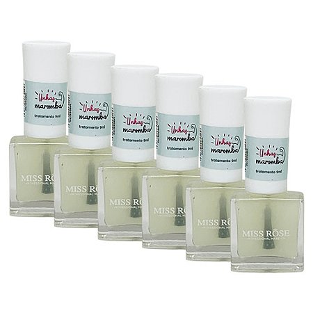 Esmalte Tratamento Fortificante Coleção Mood Unhas Marombas Miss Rôse MR068-30 - Box c/ 06 unid