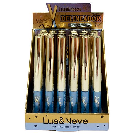 Delineador Líquido A Prova D'água Lua & Neve LN02339 - Box c/ 24 unid