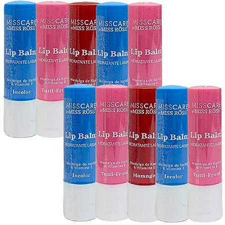 Lip Balm FPS 30 Miss Rôse MR086 - Kit c/ 10 unid