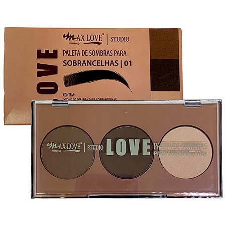 Paleta de Sombras para Sobrancelhas Cor 01 Max Love