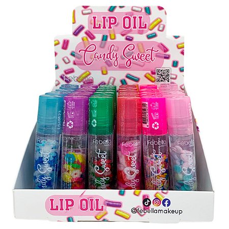 Lip Oil Candy Sweet Febella LG40523 - Box c/ 36 unid