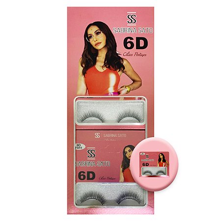 Cílios Postiços 6D F011 Sabrina Sato SS-2990 - Box c/ 10 unid