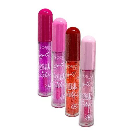 Lip Gloss Girl Beautiful Febella LG40529 - Kit c/ 04 unid