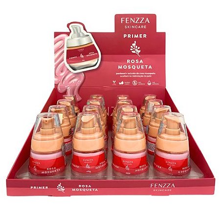 Primer Facial Rosa Mosqueta Fenzza FZ33031 - Box c/ 16 unid
