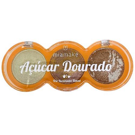 Paleta de Iluminador Açúcar Dourado Mia Make 428