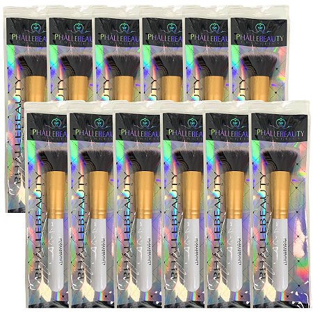 Pincel de Maquiagem Phállebeauty PH0638 - Pcte c/ 12 unid