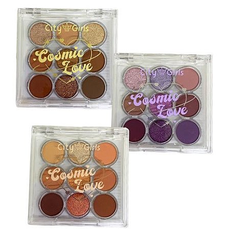 Paleta de Sombra Cosmic Love City Girls CG359 - Kit c/ 03 unid