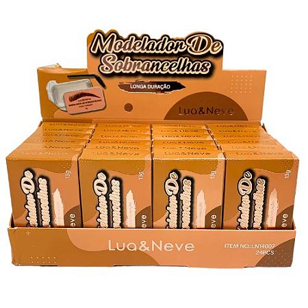 Modelador de Sobrancelhas Longa Duração Lua & Neve LN14007 - Box c/ 24 unid