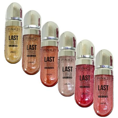 Lip Gloss Last Touch Silver Edition Pink 21 CS4844 - Kit c/ 06 unid