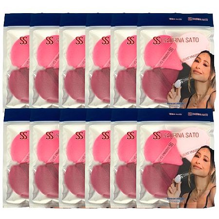 Kit com 04 Esponjas para Maquiagem Sabrina Sato SP2046 - Pcte c/ 12 unid