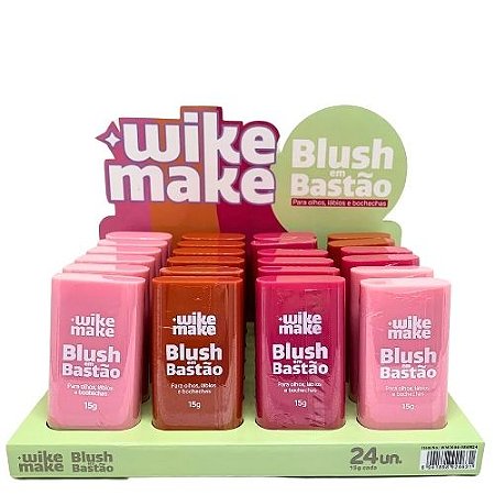 Blush em Bastão Wike Make WM7004-086M24 - Box c/ 24 unid