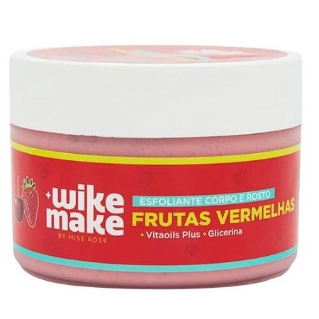Esfoliante Corpo e Rosto Frutas Vermelhas Wike Make WM0006/C