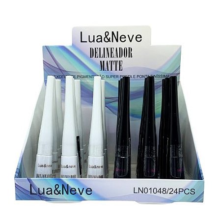 Delineador Liquido Matte Lua & Neve LN01048 - Box c/ 24 unid