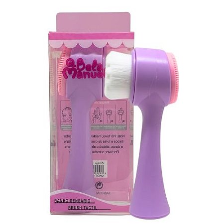Escova de Limpeza Facial Massageadora 2 em 1 Qbella Manuela! QBM801