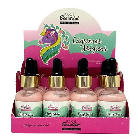 Primer Embelezador Iluminador Lágrimas Mágicas Face Beautiful FB112 - Box c/ 12 unid