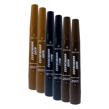 Caneta Fio a Fio para Sobrancelhas Copacabana Brow Mia Make 438 - Kit c/ 06 unid