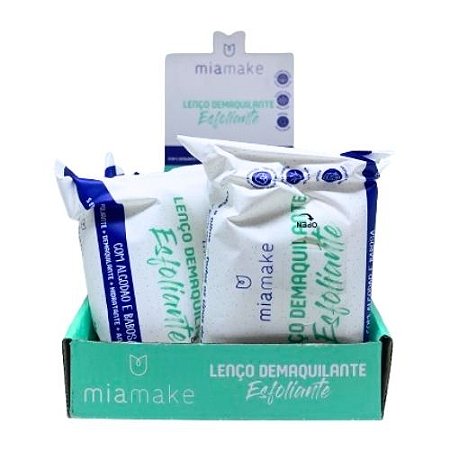 Lenço Demaquilante Esfoliante Mia Make 463 - Box c/ 12 unid