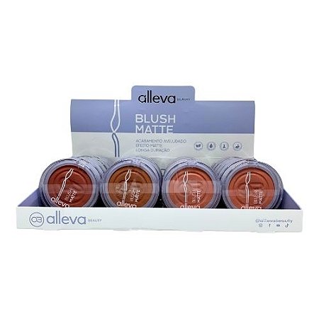 Blush Matte Alleva Beauty AL4302 - Box c/ 24 unid