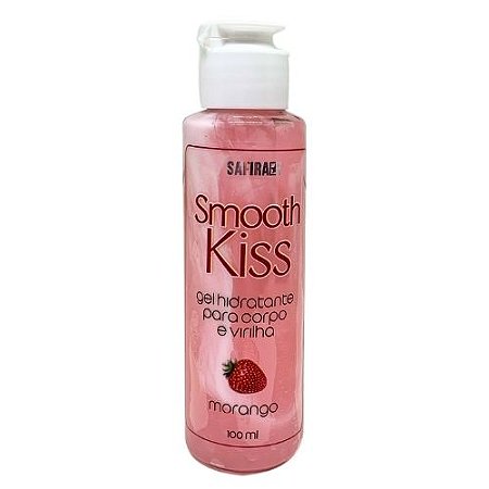 Gel Hidratante para Corpo e Virilha Smooth Kiss Morango Safira